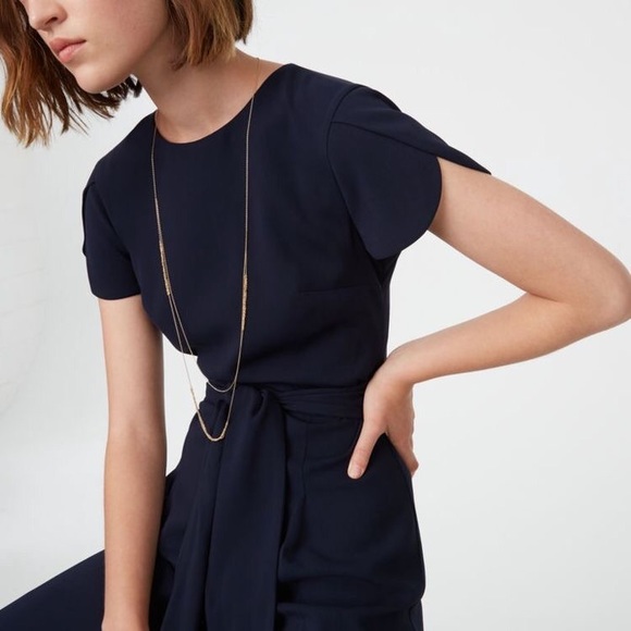 ✨Club Monaco✨ Ostenn Navy Blue Jumpsuit Si… - Picture 2 of 3